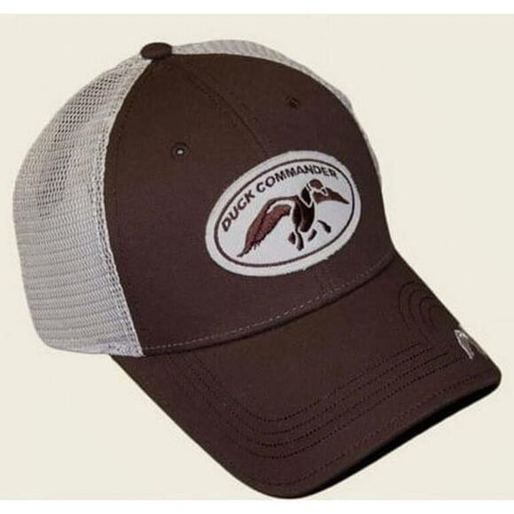 DUCK COMMANDER brown mesh fitted hat NEW - Picture 2 of 10